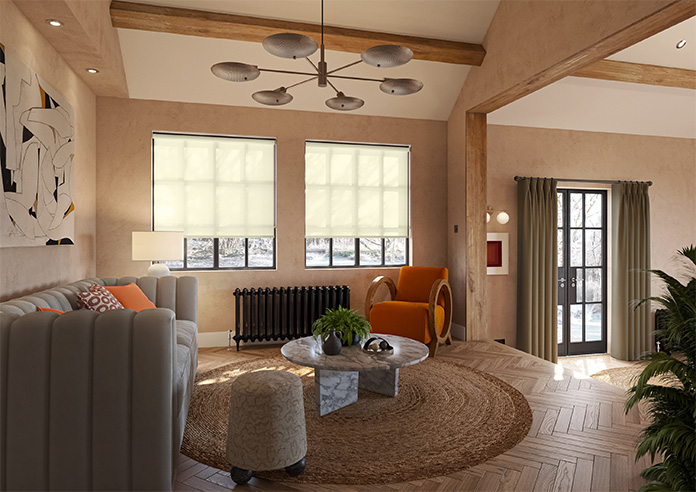 Trapani, Ecru - Twist&Fit Roller Blind - Image 7
